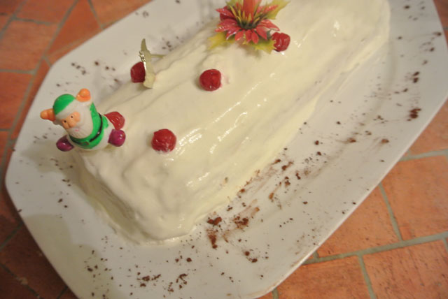 buche blanche poires chocolat