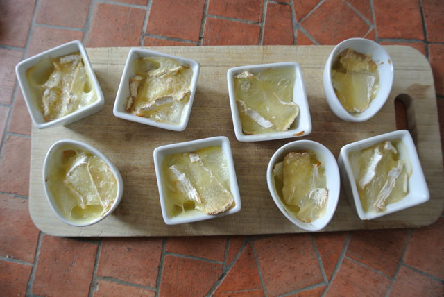 verrine pommes camembert