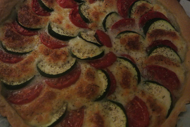 tarte tomates courgettes mozzarella