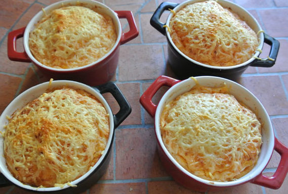 Purée de potiron gratinée