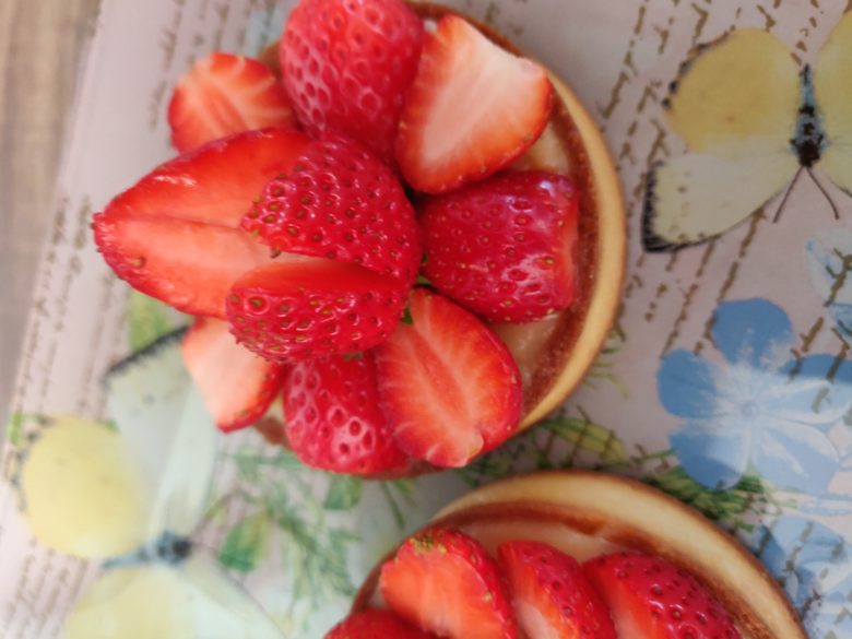 tarte lemon curd fraises